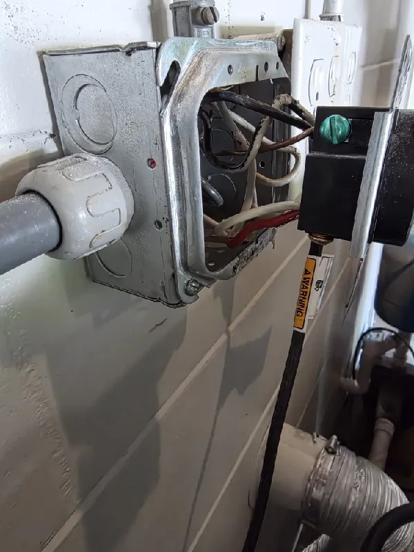 Electrical Repair & Troubleshooting Service Calls Dryer receptacle pulled from its metal box during outlet troubleshooting in Seminole, FL