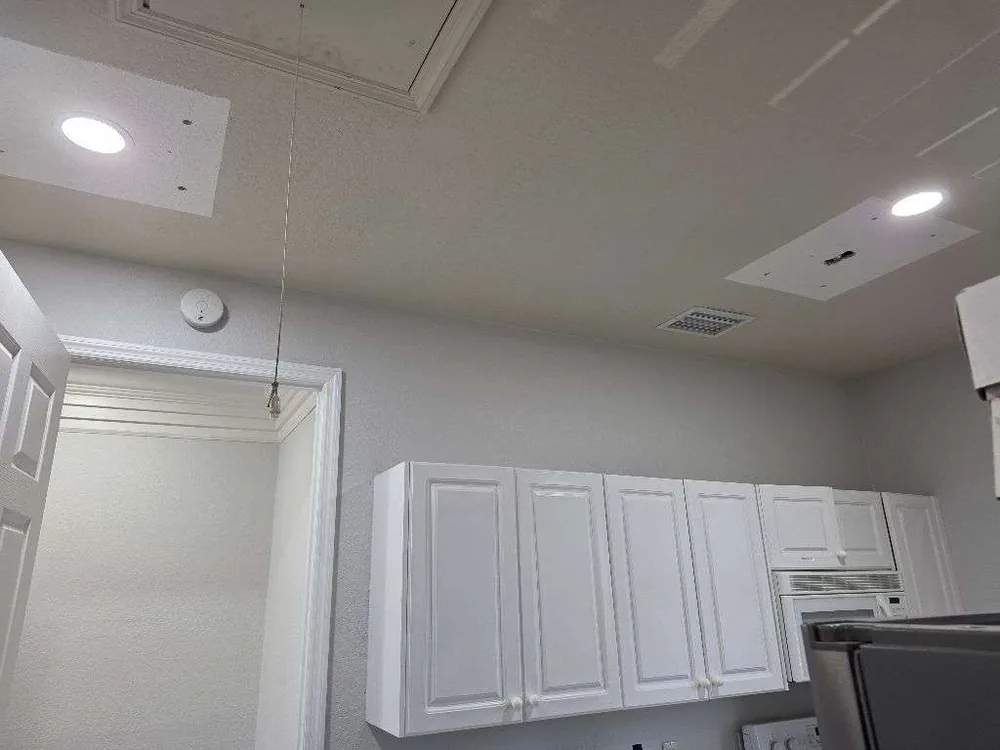 Commercial Lighting Remodel – St. Petersburg FL Commercial lighting remodel in St. Petersburg, FL – after: new recessed lighting over the kitchen cabinets
